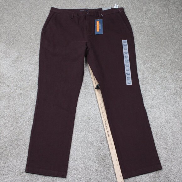 Old Navy Ultimate Slim Chino Pants NWT Mens 38x30 Red Built-In Flex Stretch - Picture 2 of 16